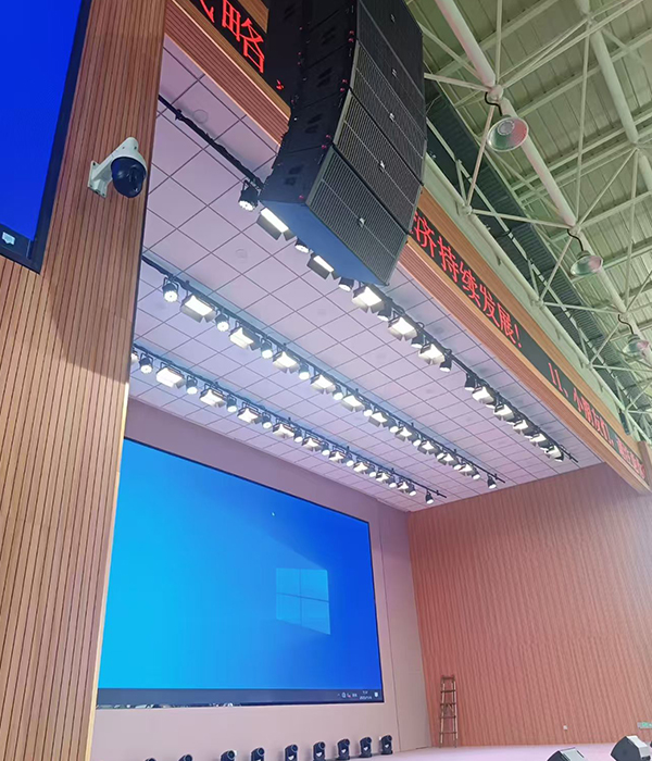 专业适配校园场景!沐鸣2线阵音响点亮泉州某学校体育馆